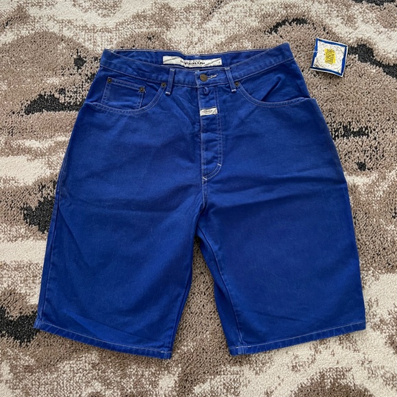 Marithe Francois Girbaud Other - 1991 deadstock marithe francois girbaud knee length shorts in royal • size 31